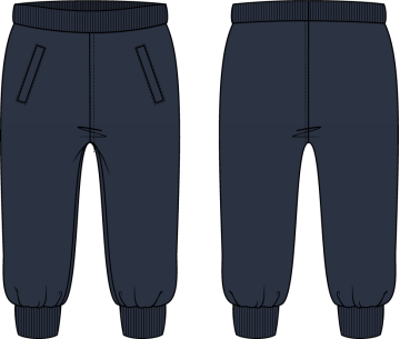 H24Y0610000X藏青特美克棉螺纹运动七分裤