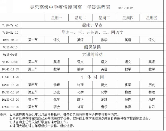 高一