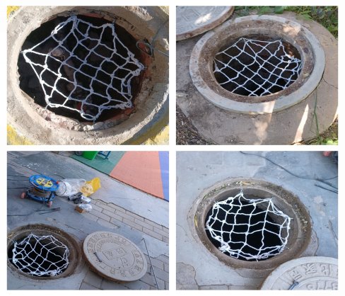下水井加装防坠网