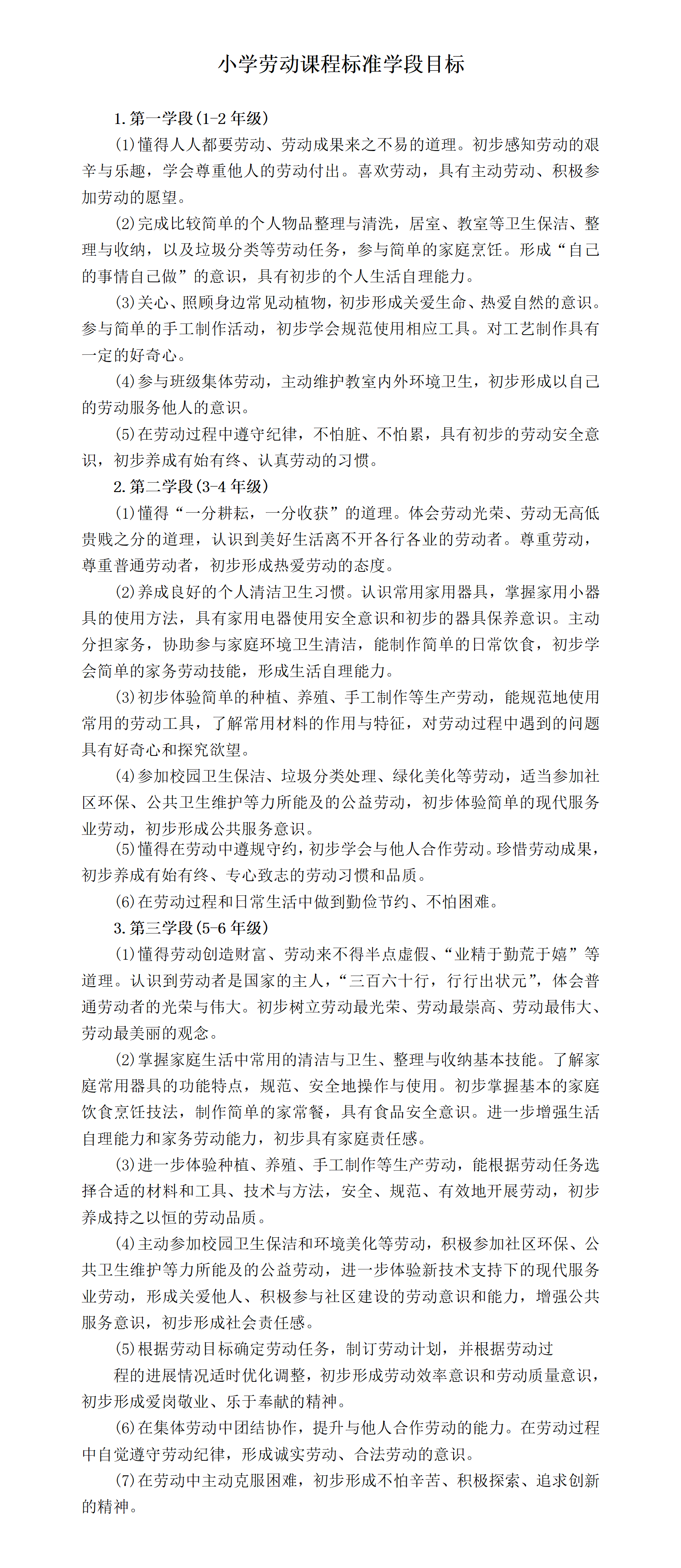 小学劳动课程标准学段目标_01.png