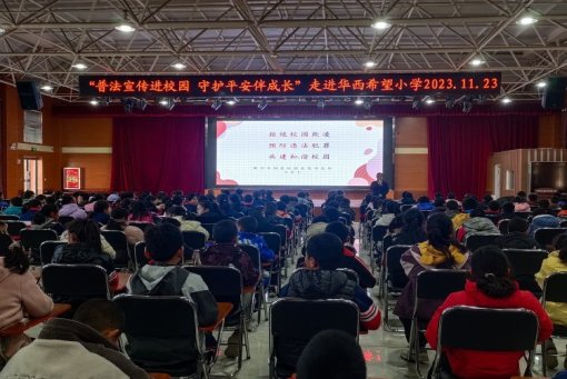 简篇-“普法宣传进校园，守护平安伴成长”活动走进华西希望小学