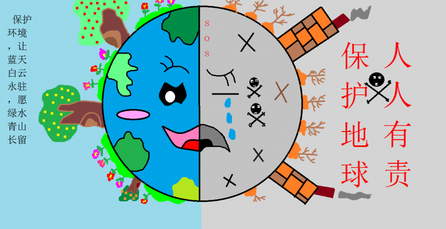 西夏区第十八小学学生参加电脑绘画作品