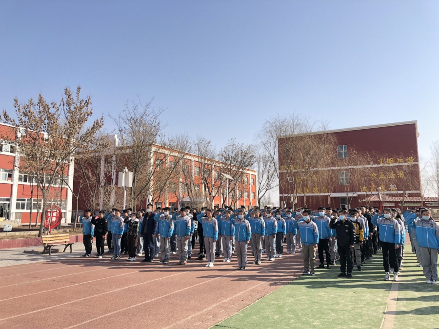 新学期主题升旗仪式 - 吴忠市利通区金银滩复兴学校 - 宁夏教育资源